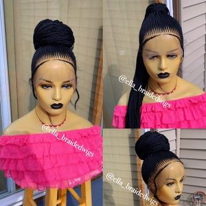 Braided wigs updo wig